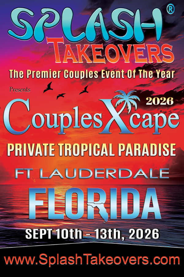 Splash Takeovers Presents CouplesXcape 2026 event flyer