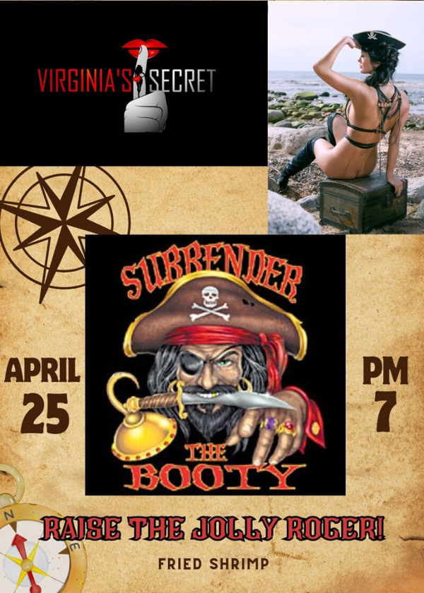 SURRENDER THE BOOTY event flyer