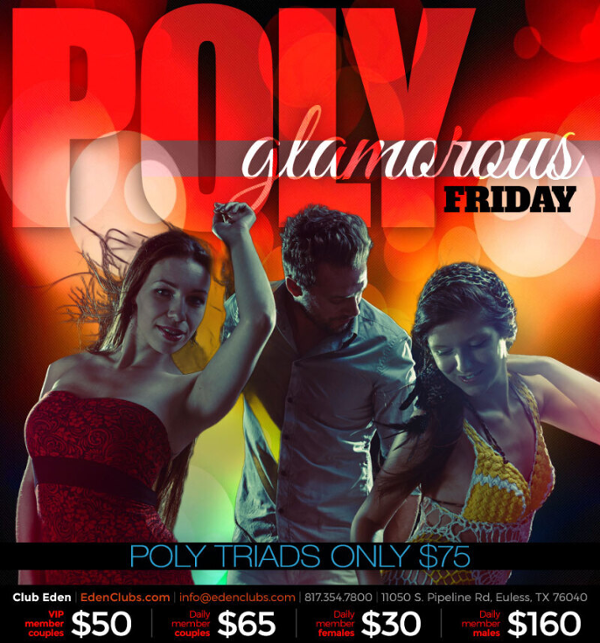 OKC Poly Glamorous Friday event flyer