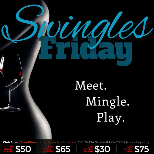 OKC Swingles Friday event flyer