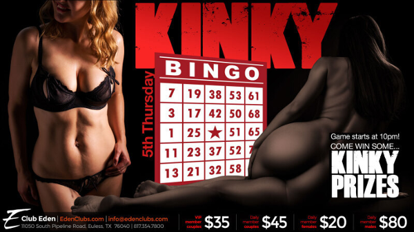 DFW KINKY BINGO! event flyer