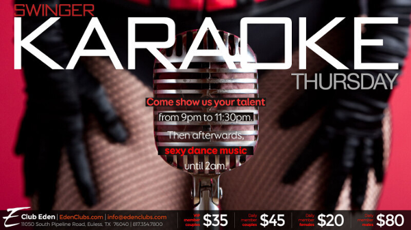 DFW KARAOKE THURSDAY event flyer