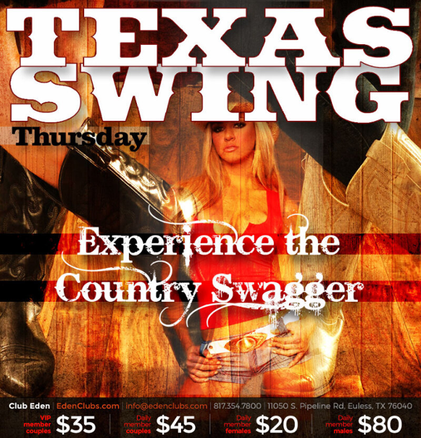 DFW Texas Swing event flyer