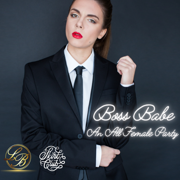 BOSS BABE with SKIRT CLUB event flyer