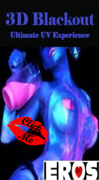 3D Blackout:Ultimate UV Experience event flyer