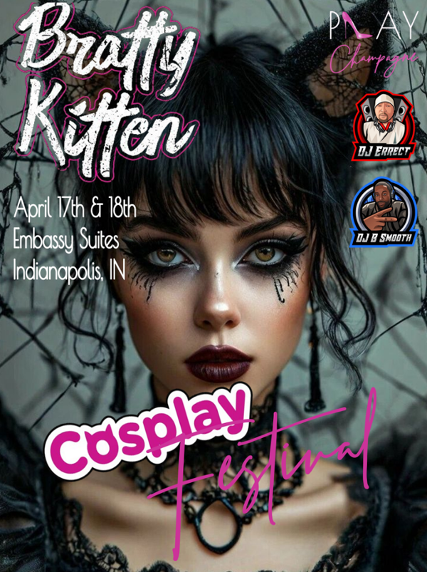 Bratty Kitten Cosplay Festival event flyer
