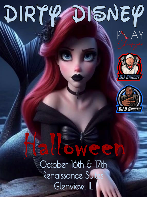 Dirty Disney Halloween event flyer