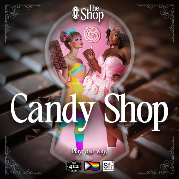 The Candy Shop event flyer