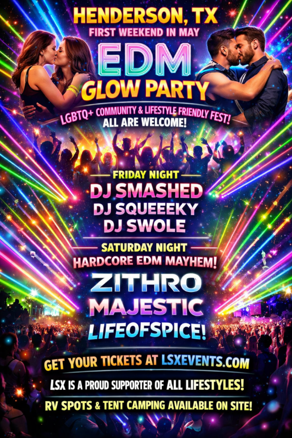 Glow Party EDM Rave event flyer