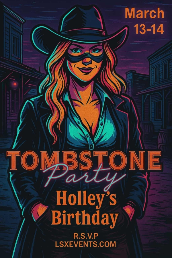 Tombstone event flyer