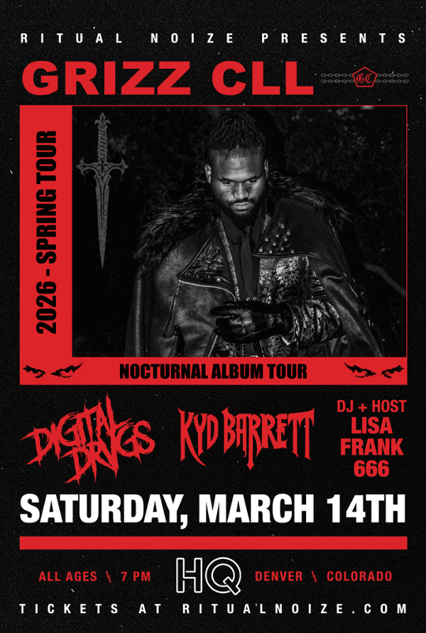 GRIZZ CLL, DIGITAL DRVGS, KYD BARRETT event flyer