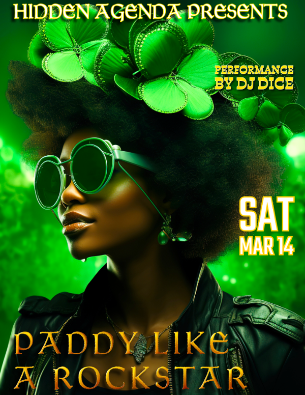 PADDY LIKE A ROCKSTAR event flyer