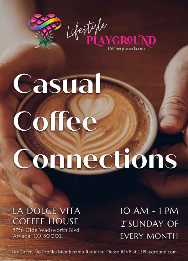 Casual Coffee Connections! event flyer
