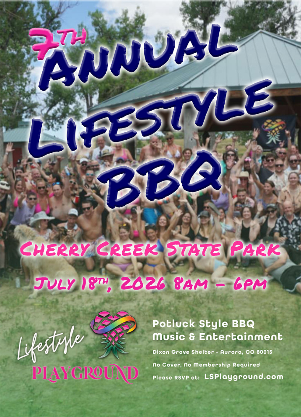LSPlayground's 7th Annual Lifestyle BBQ at Cherry Creek Park event flyer