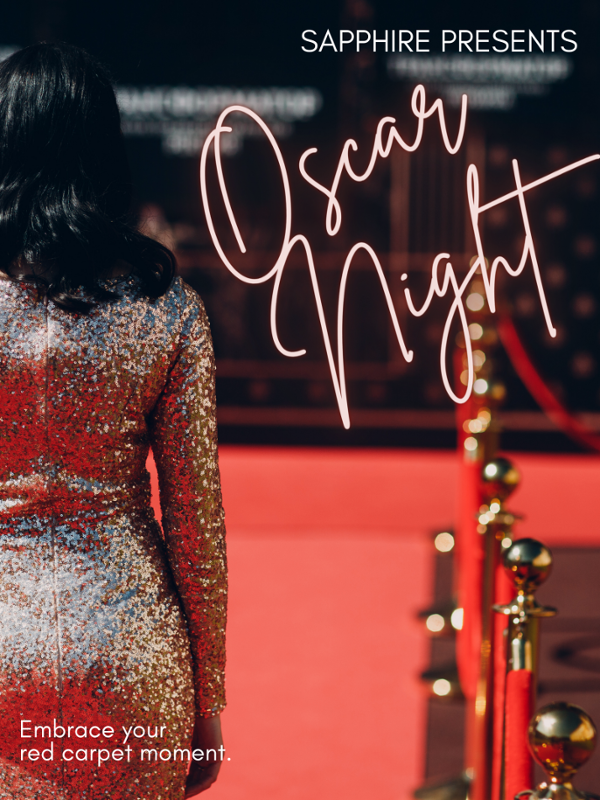 Oscar Night event flyer