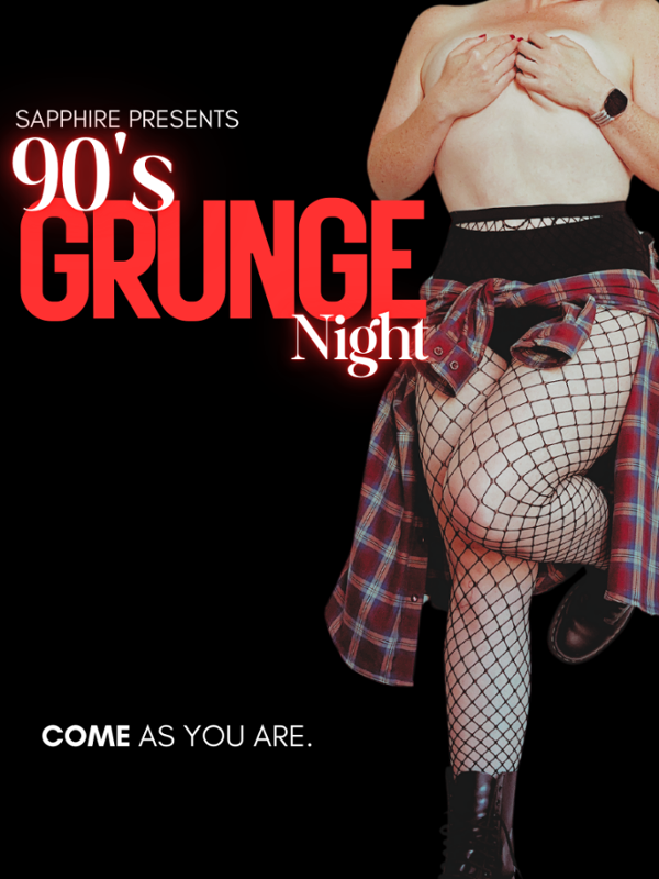 Grunge Night - Come as you are event flyer