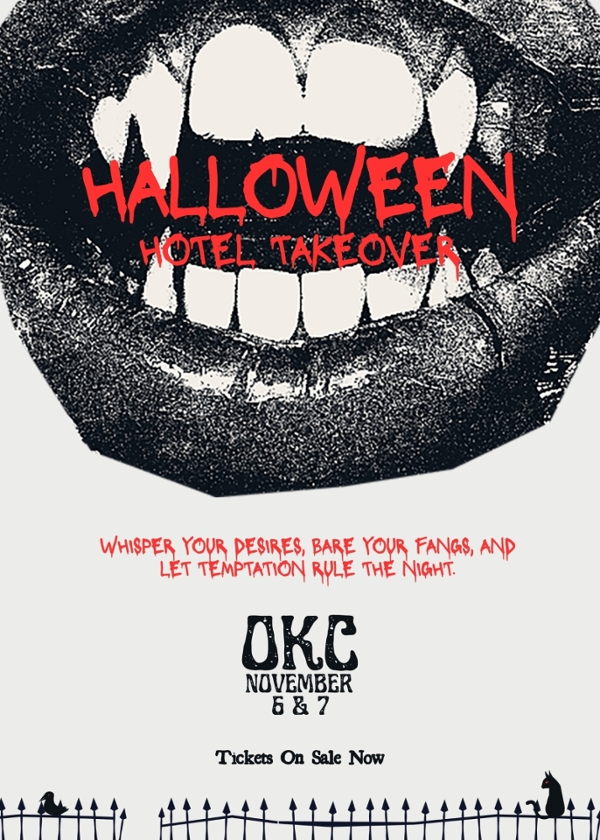 Two Day Hotel Takeover event flyer