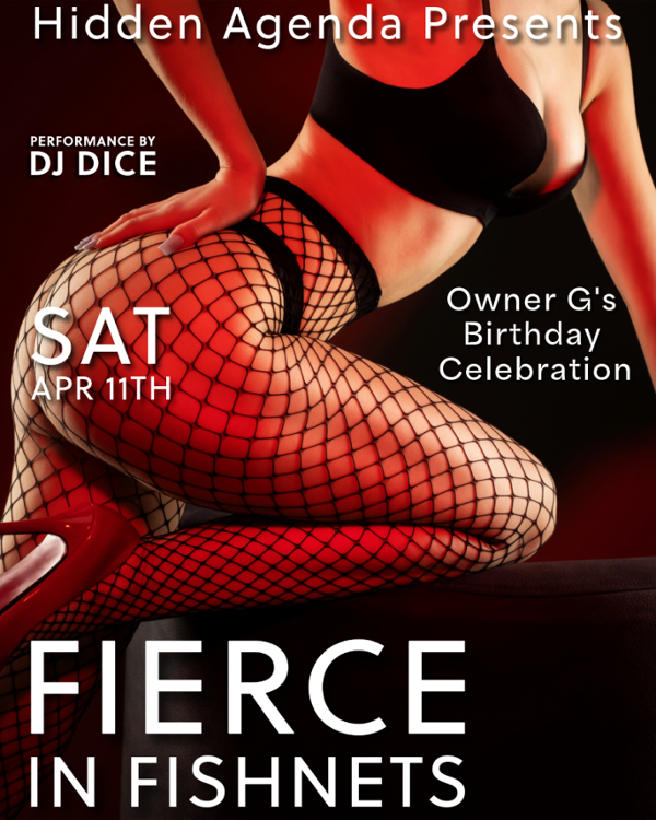 FIERCE IN FISHNETS event flyer