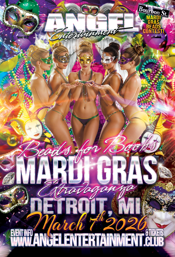 Beads for Boobs Mardi Gras Extravaganza event flyer