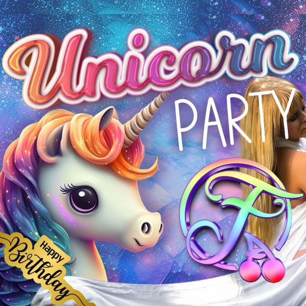 Unicorn Party & March Birthdays event flyer