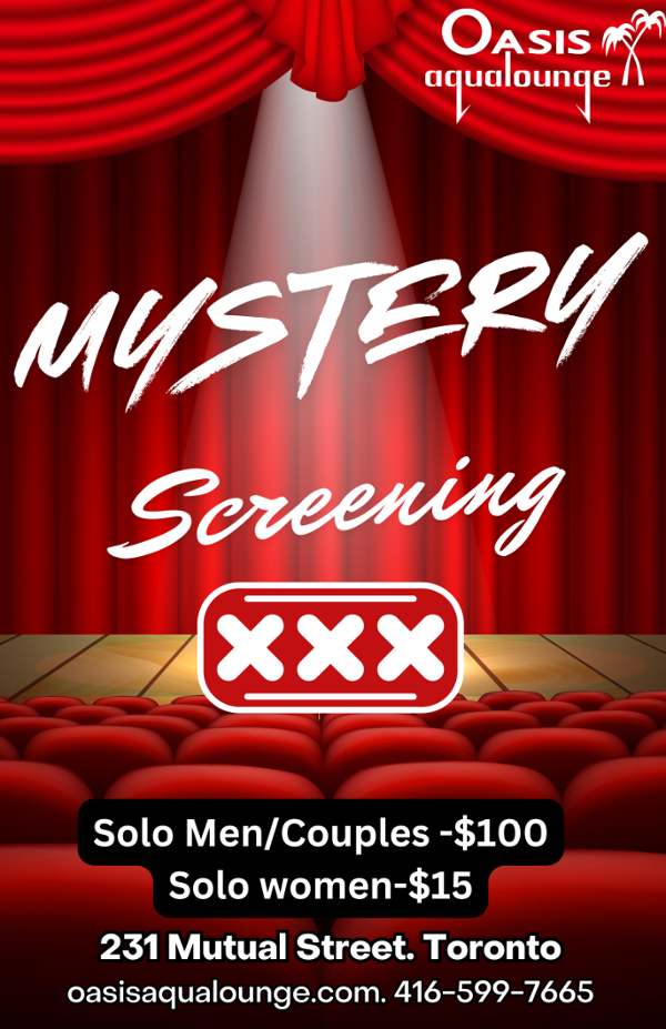Mystery Screening Night event flyer