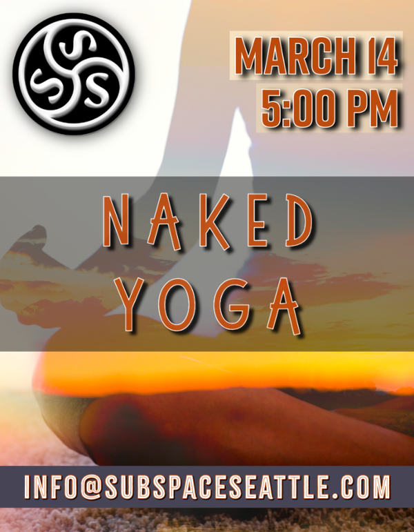 Yoga In The Nude - with Karma Yogi event flyer