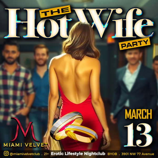 HOT WIFE PARTY event flyer