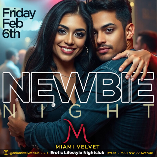 NEWBIE NIGHT event flyer