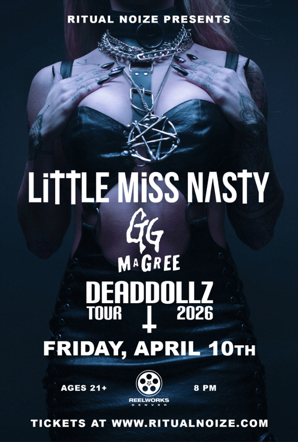 LITTLE MISS NASTY + GG MAGREE event flyer