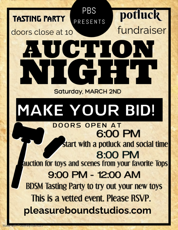Fundraiser/ Auction/ Potluck/ Tasting Party event flyer