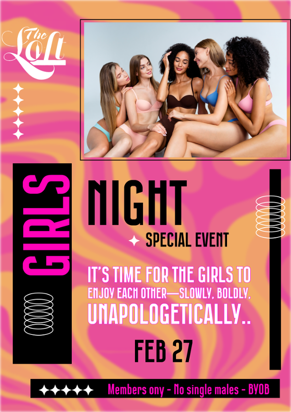 GIRL'S NIGHT event flyer
