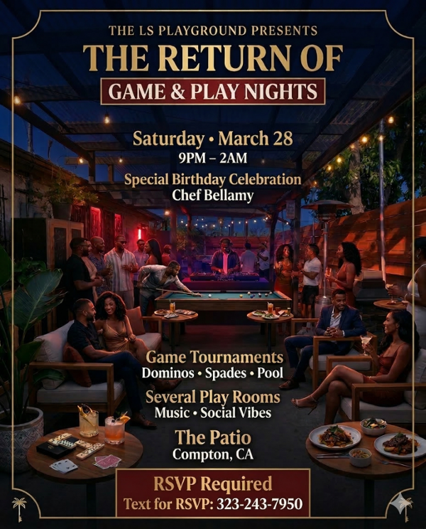 Game & Play Night event flyer