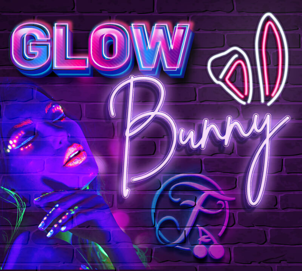 Glow Bunnies event flyer