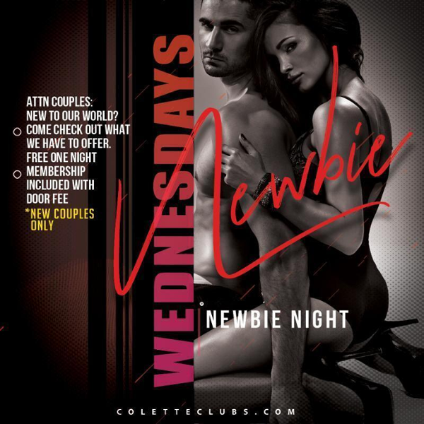 colette Austin Newbie Night event flyer