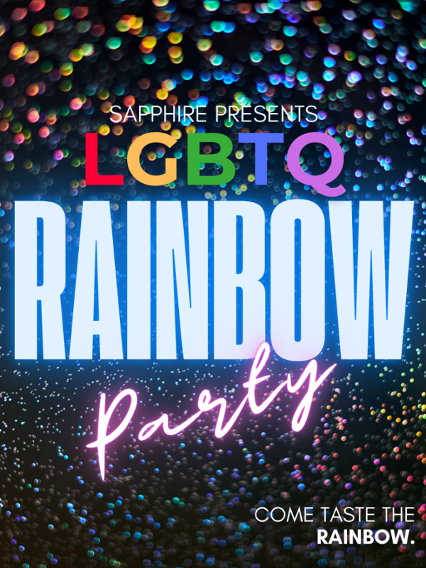 Rainbow & Queer Party event flyer