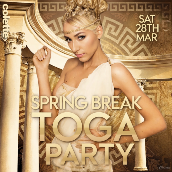 colette Dallas Spring Break Toga Party