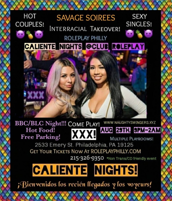 RolePlay Philly Presents Caliente Nights! event flyer