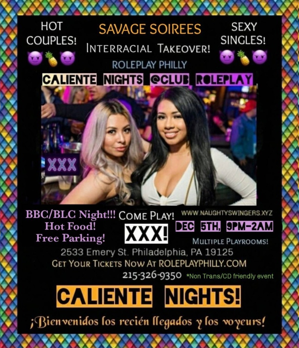 RolePlay Philly Presents Caliente Nights! event flyer