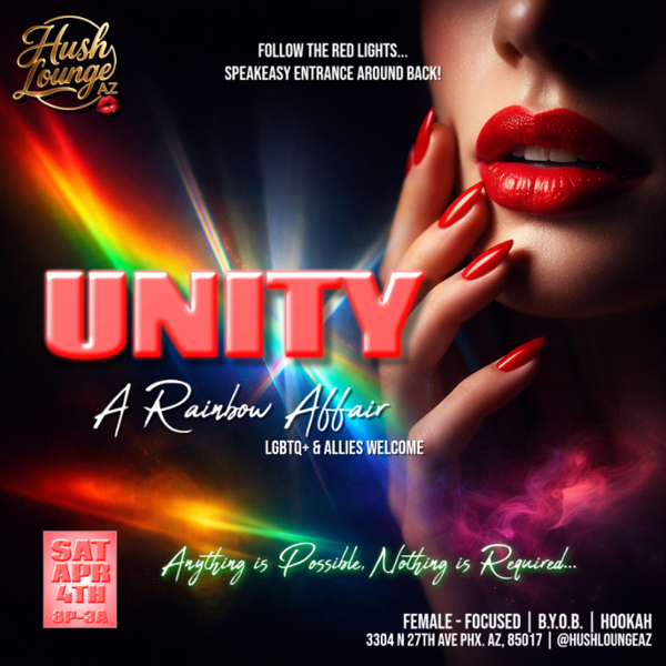 UNITY: A RAINBOW AFFAIR event flyer