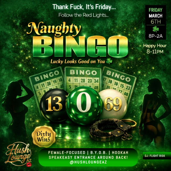 T.F.I.F. | Naughty Bingo event flyer