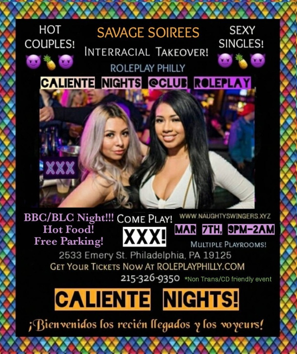 RolePlay Philly Presents Caliente Nights! event flyer