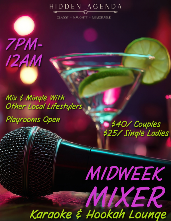 MIDWEEK MIXER event flyer