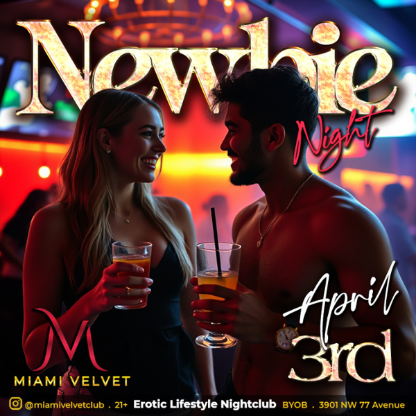 NEWBIE NIGHT event flyer