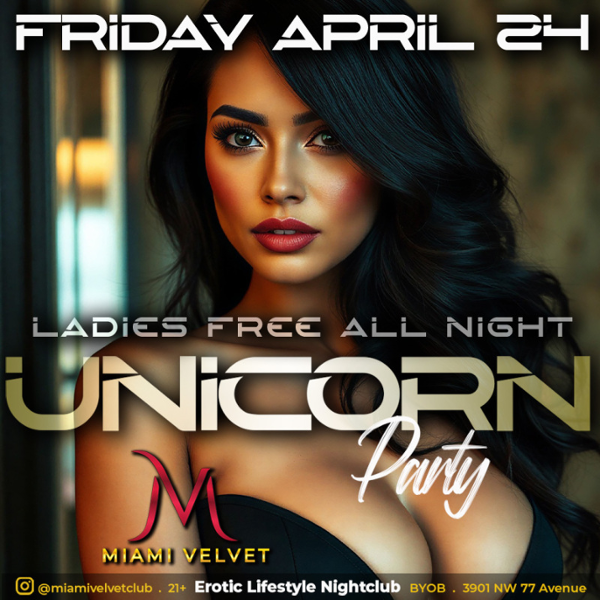 UNICORN PARTY event flyer