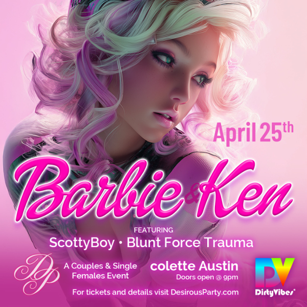 colette Austin DP Barbie & Ken event flyer