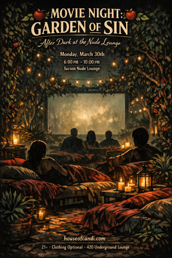 Tucson Movie Night Garden of Sin event flyer