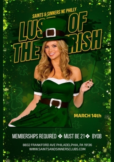 S&S NE Philly's Lust of the Irish event flyer