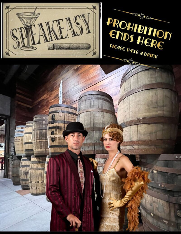 Gangsters and Flappers event flyer