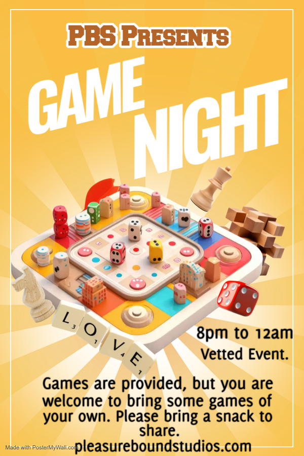 PBS Kinky Game Night event flyer