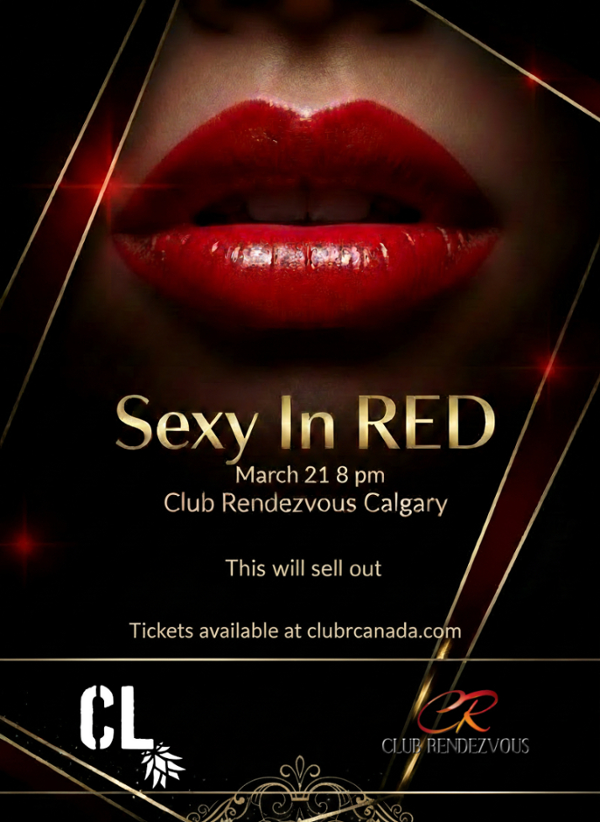 SOLD OUT ~ Canadian Lifestyle Sexy In Red - Club R Calgary Takeover